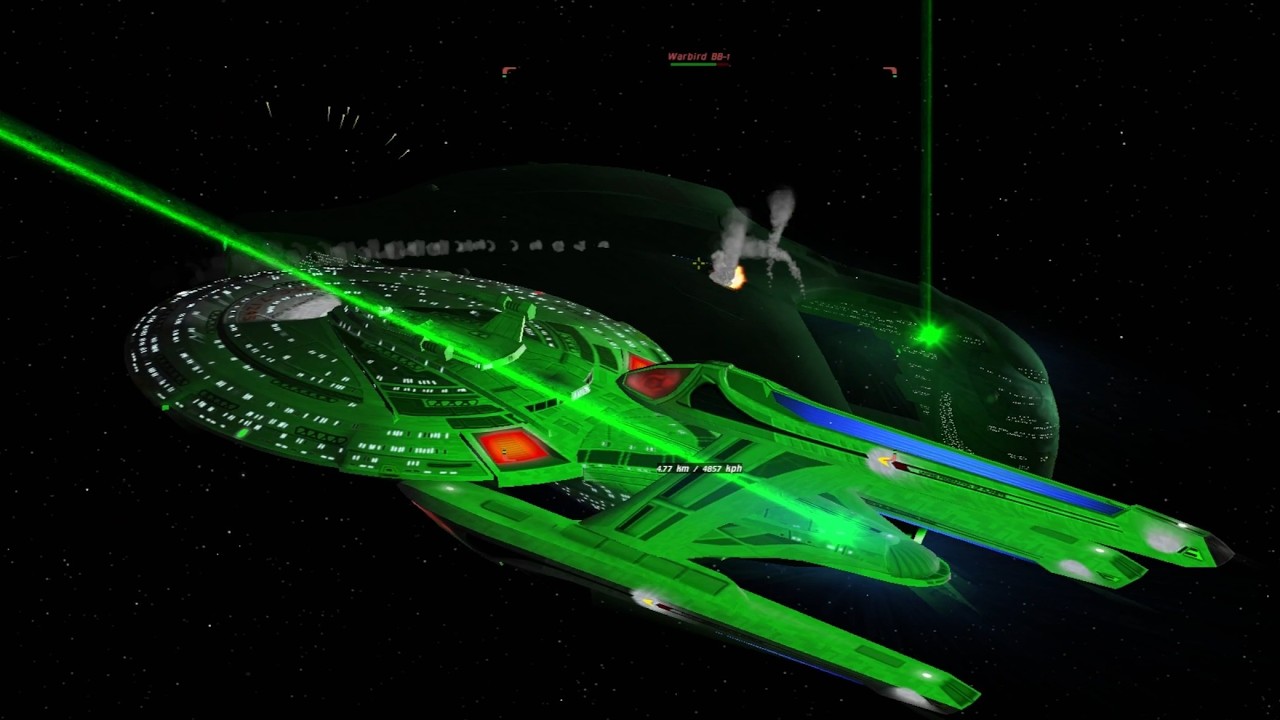 The Sovereign SX vs the Romulans and Remans | Star Trek Bridge Commander