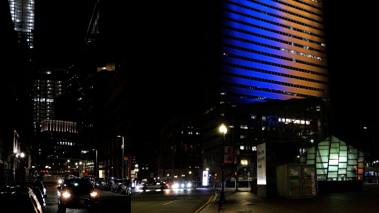 Panasonic GH6 5.7K 60fps Dynamic Range Boost Low light Night time Boston Massachusetts