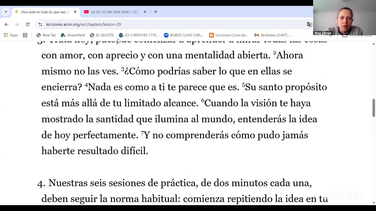 29. UCDM 2026 PRÁCT. LECCIÓN 29