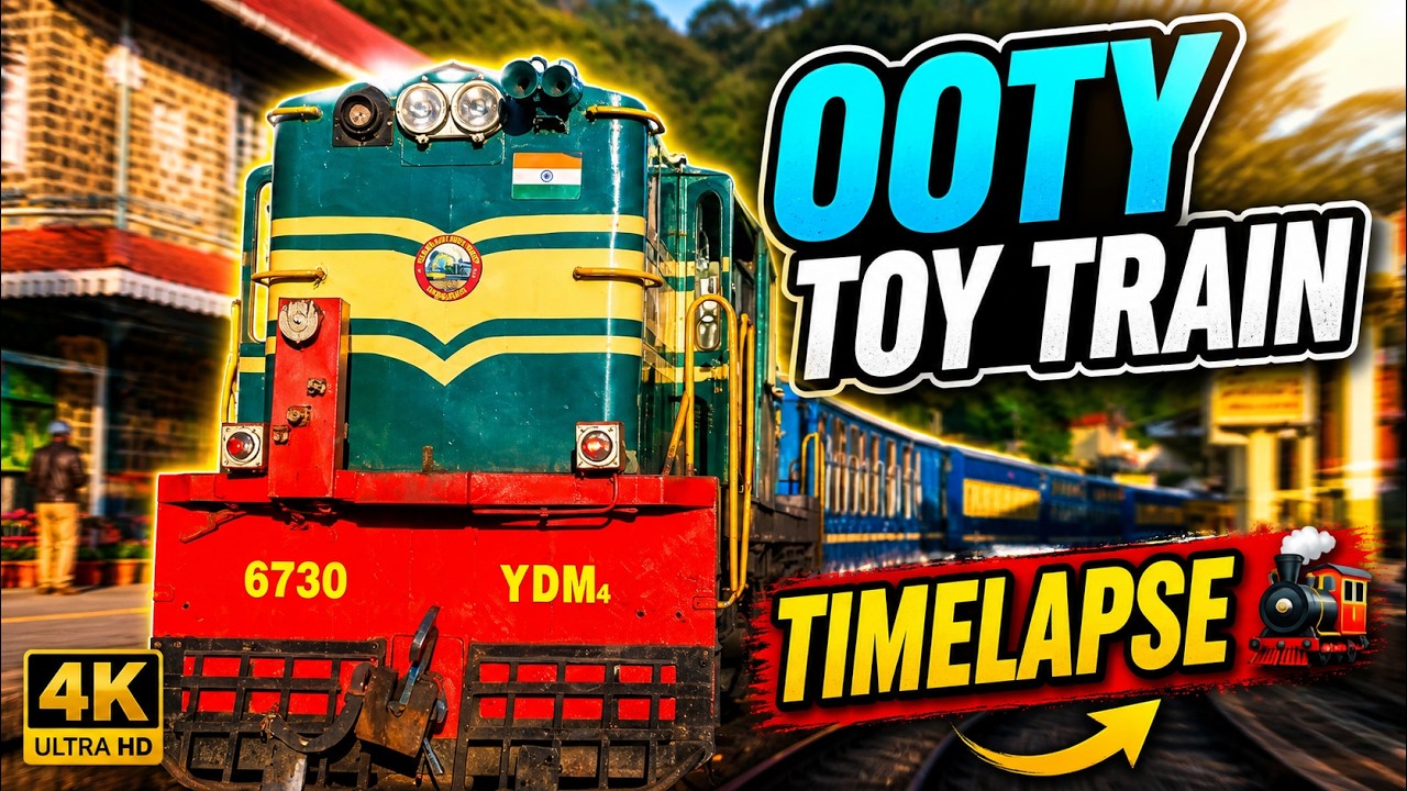 Ooty Toy Train: Coonoor to Udagamandalam Full Journey Timelapse | Nilgiri Mountain Railway