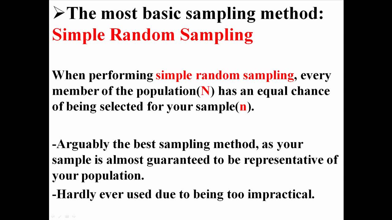 Sampling Methods