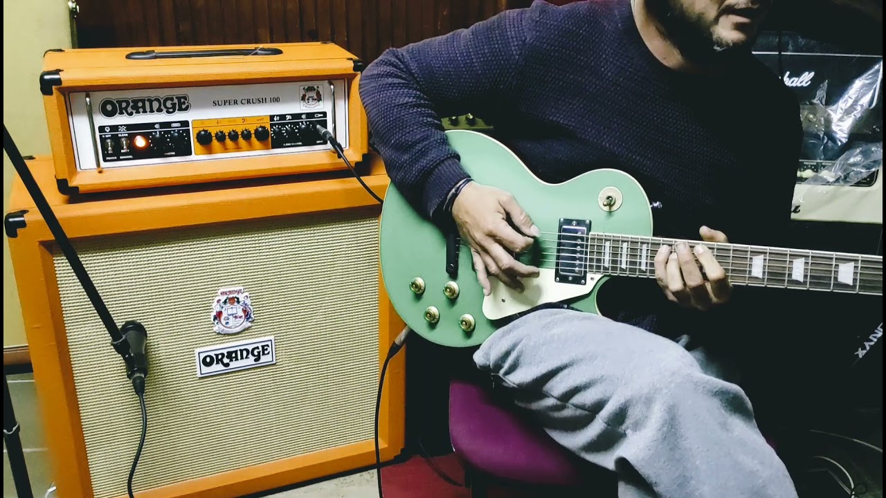 riffs metal. orange super Crush . les Paul tokai