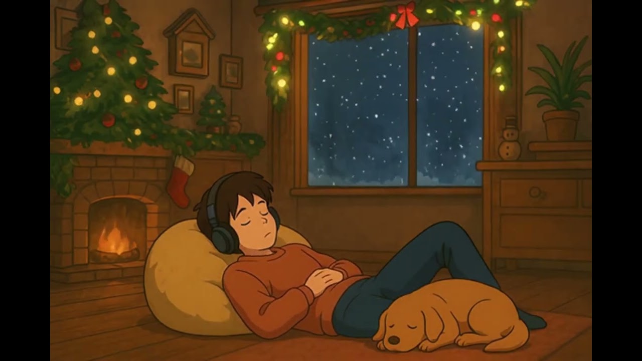 Cozy Christmas Lo-Fi ❄️ Warm Winter Night | Relax, Sleep & Calm Ambience