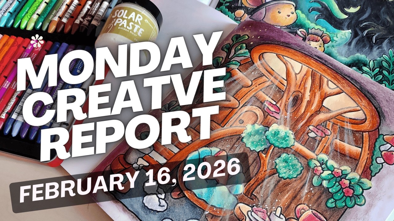Monday Creative Report #6 | Wax Crayons, Cozy Coloring & Big Dream Update #adultcoloring