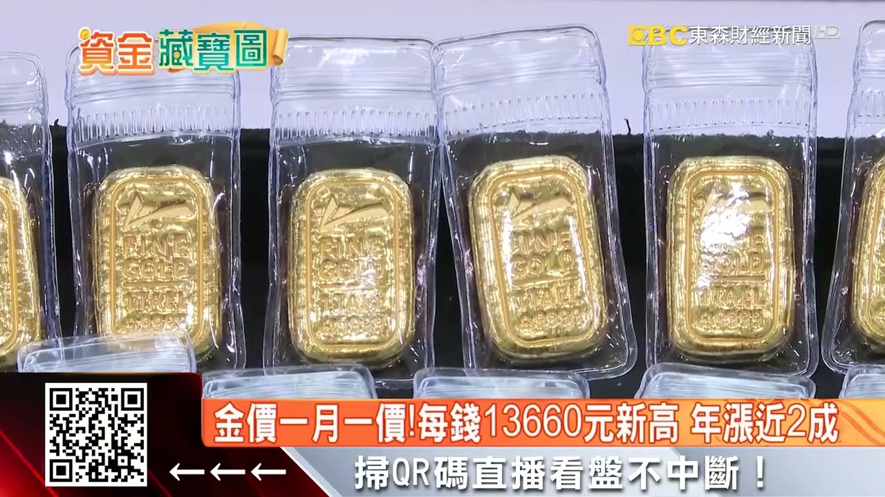 又創高！金價每錢飆13660元 1KG金條逾360萬 @57ETFN