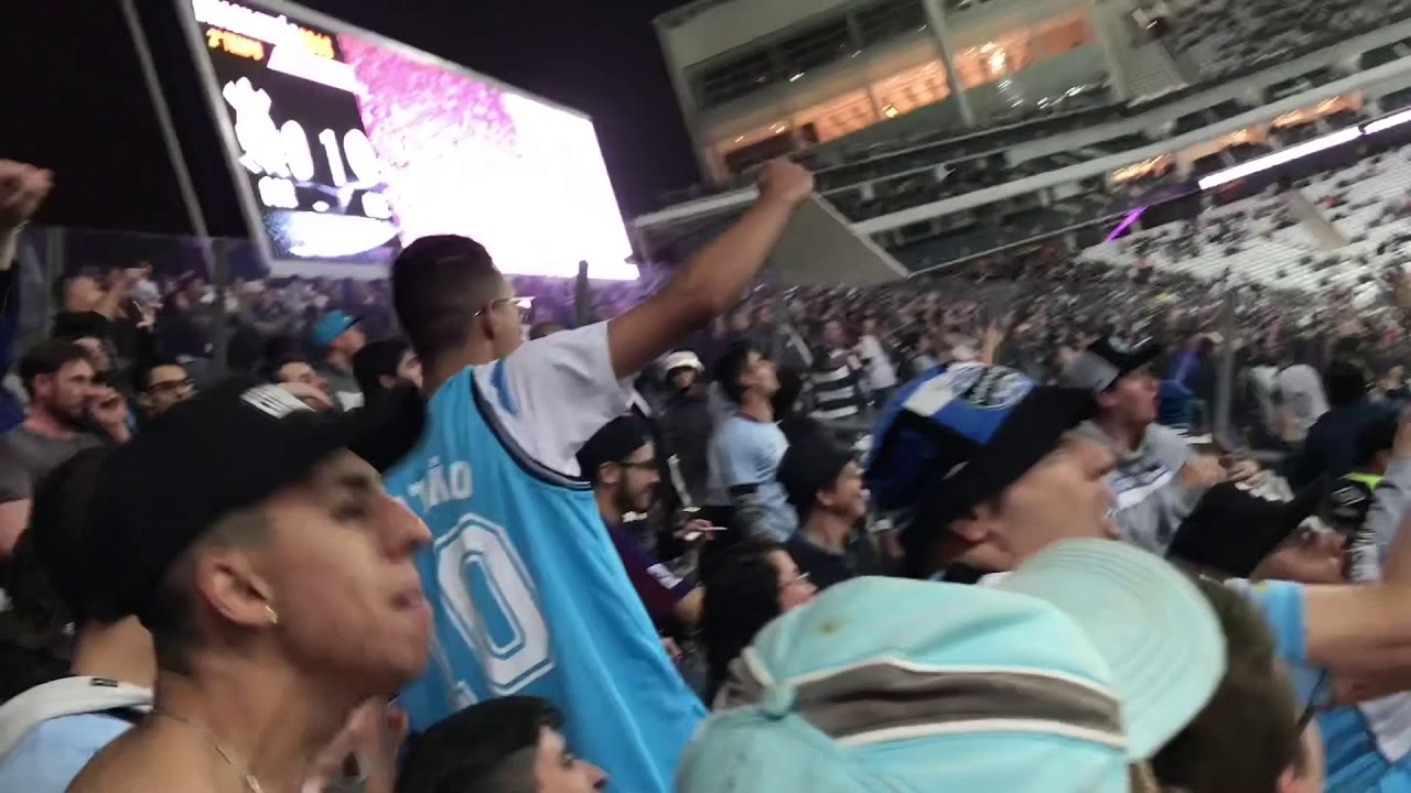 Geral do Grêmio no jogo contra o Corinthians em Itaquera