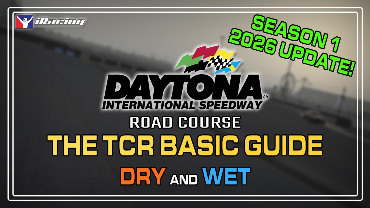 Руководство по трассам iRacing TCR на сухой и мокрой трассе: Дорожная трасса Дейтона | Для Civic,...