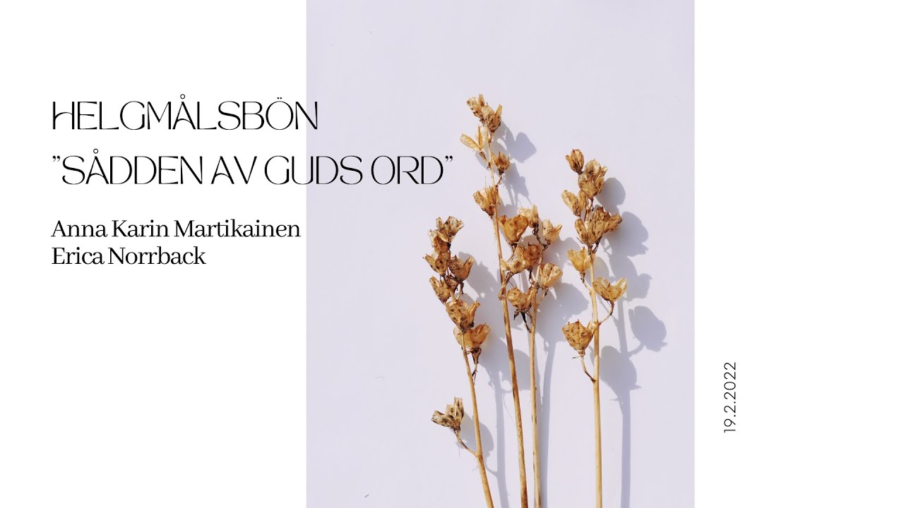 Helgmålsbön 19.2.2022