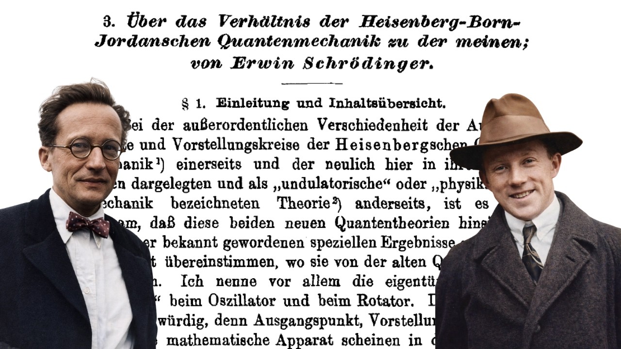 L'articolo in cui Schrödinger si confronta con Heisenberg