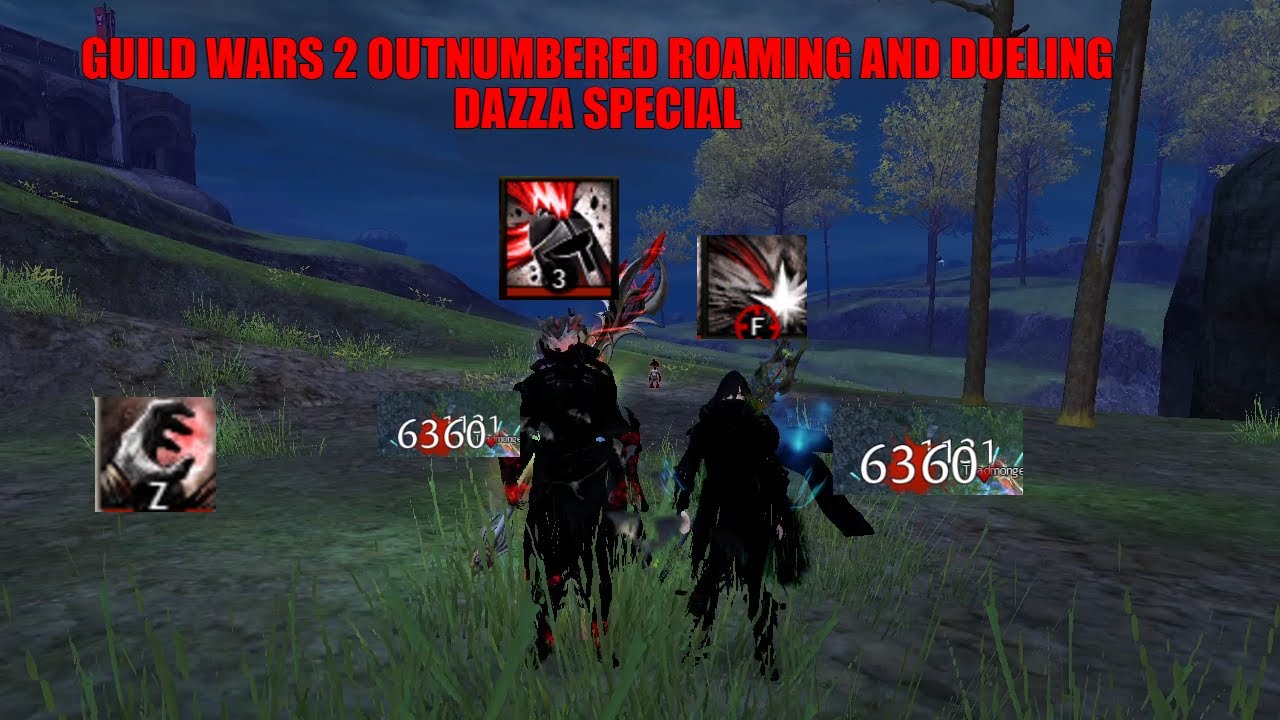 Guild Wars 2 WvW Staff Thief Outnumbered Roaming | Dazza Special [Worg]