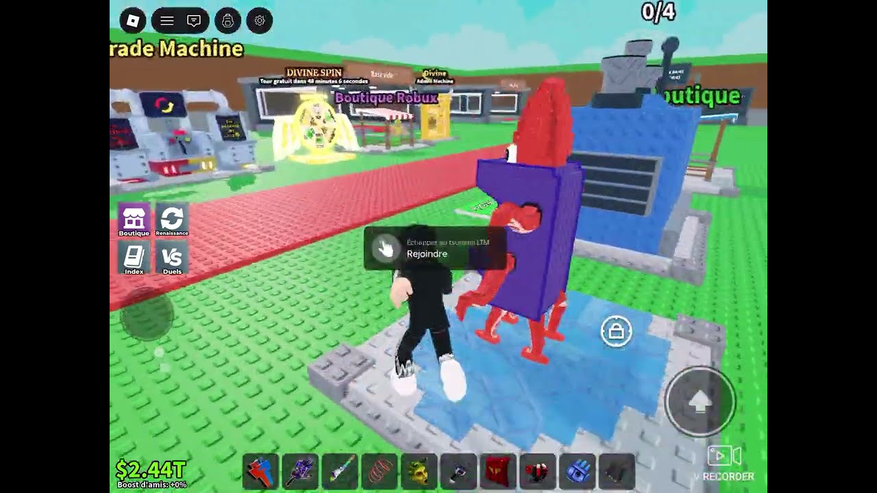 (party 2) Roblox steal a brainrot tsunami 🌊 pour des secret 