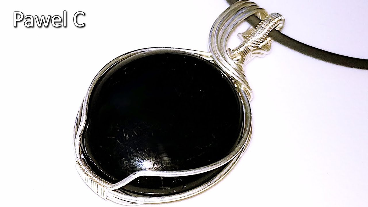 How to make a Black Wire Wrapped Pendant