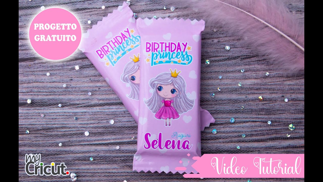 Kit Party con Cricut: come personalizzare una tavoletta di cioccolato Kinder cereali