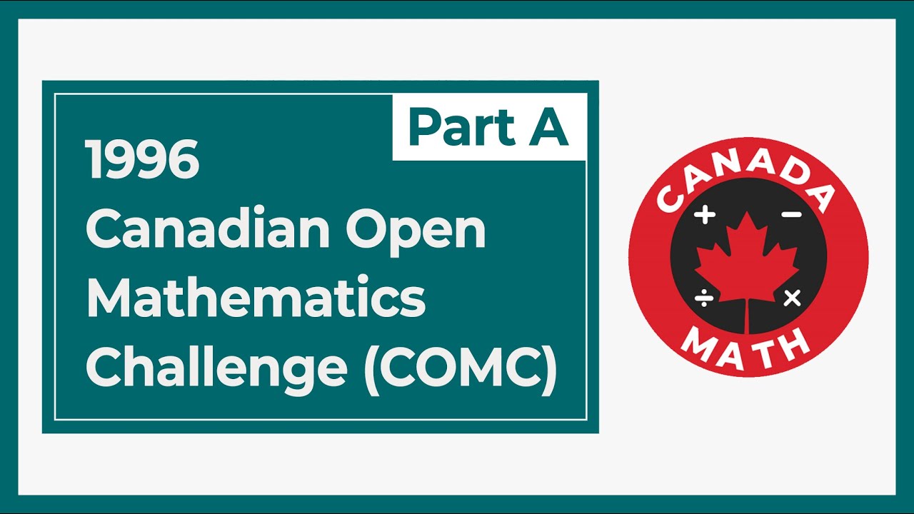 1996, Canadian Open Mathematics Challenge (COMC) | Part A