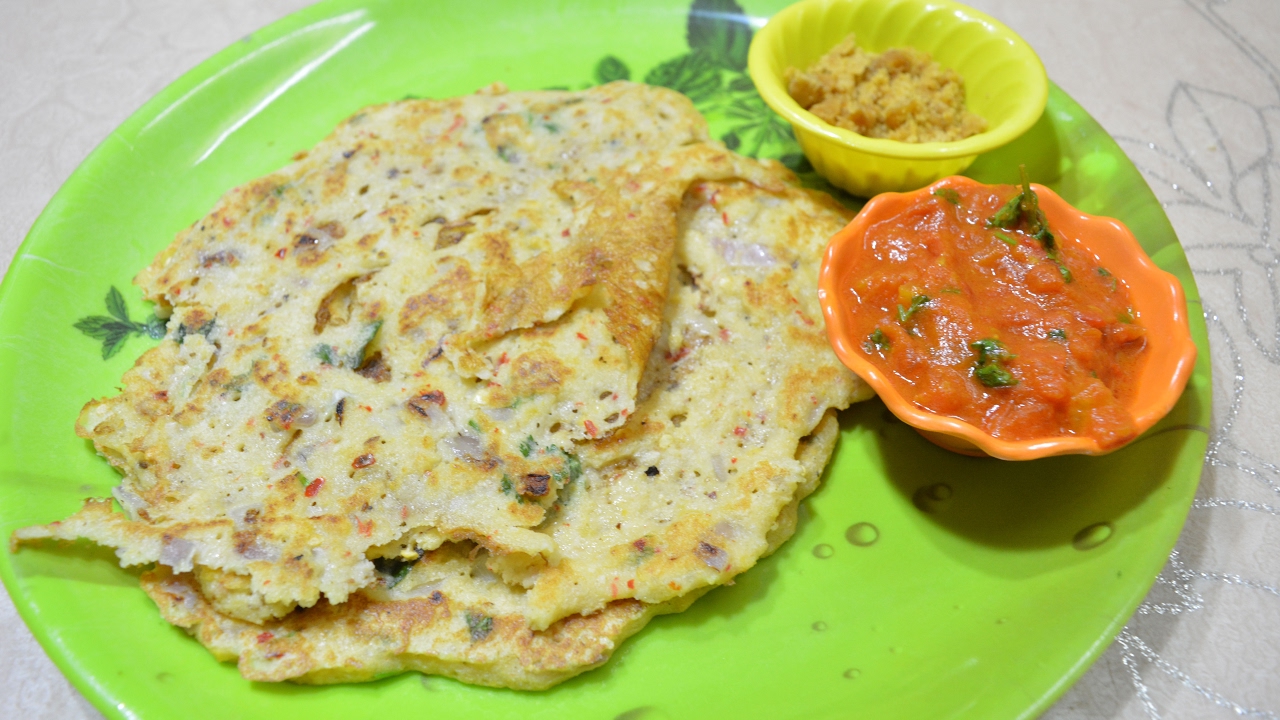 Adai Dosai | Tomato Chutney | Homemade Adai Batter | Protein and Iron rich Adai | Dinner Menu - 4