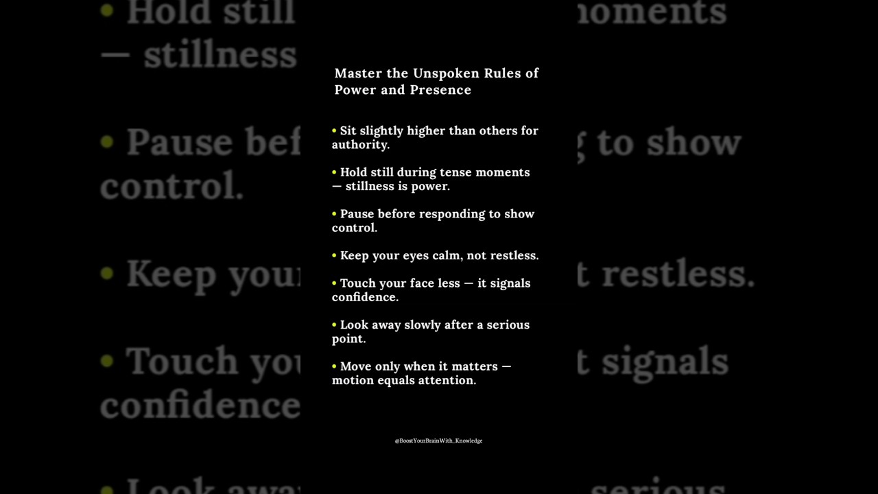 Silent Signals That Make You Dominant Instantly