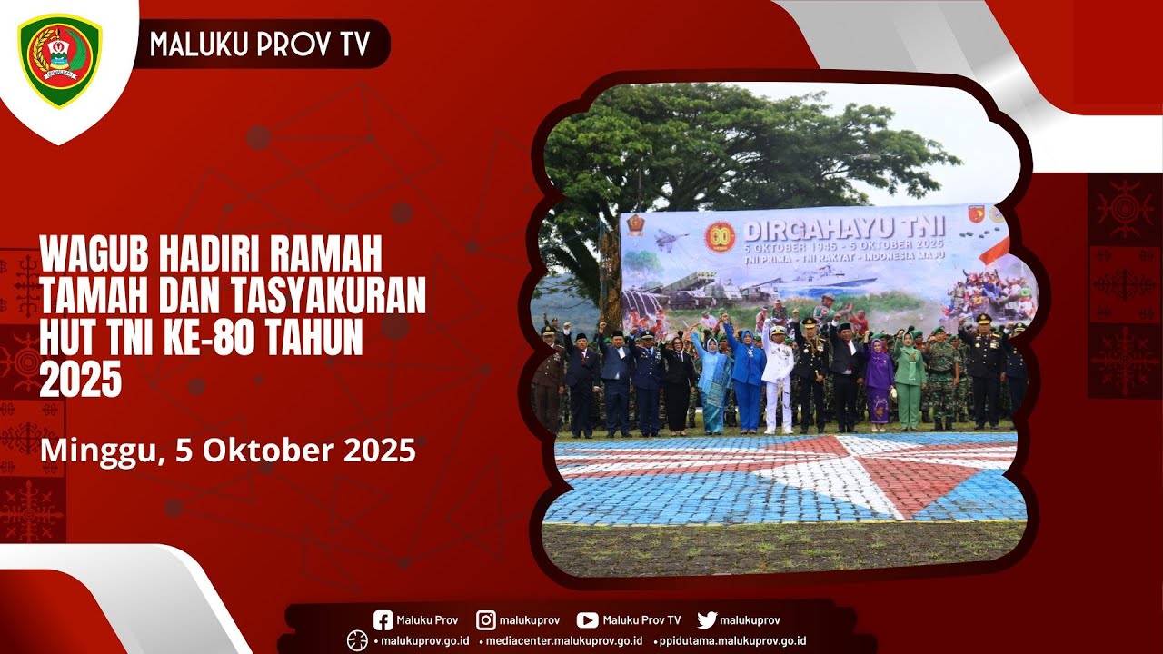 Wagub Hadiri Ramah Tamah dan Tasyakuran HUT TNI Ke 80 Tahun 2025