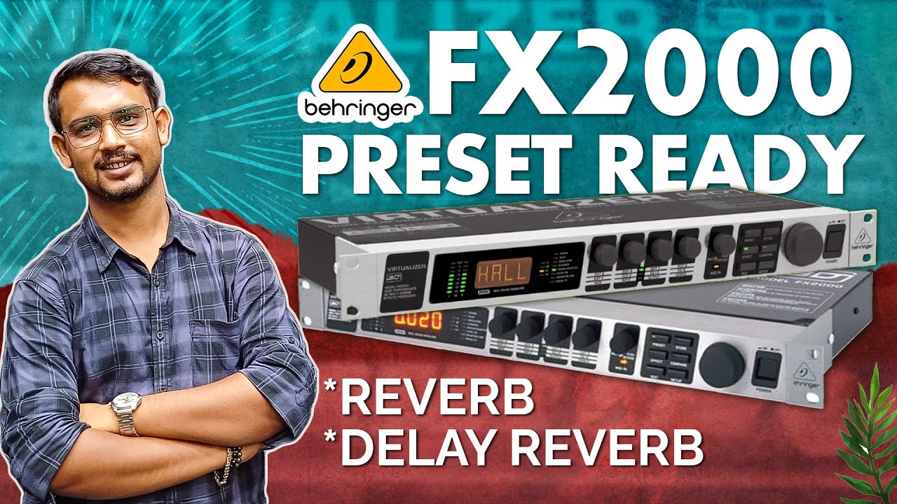 Live Stage singer reverb+delay||reverb - delay settings Fx 2000 digital reverb delay processor
