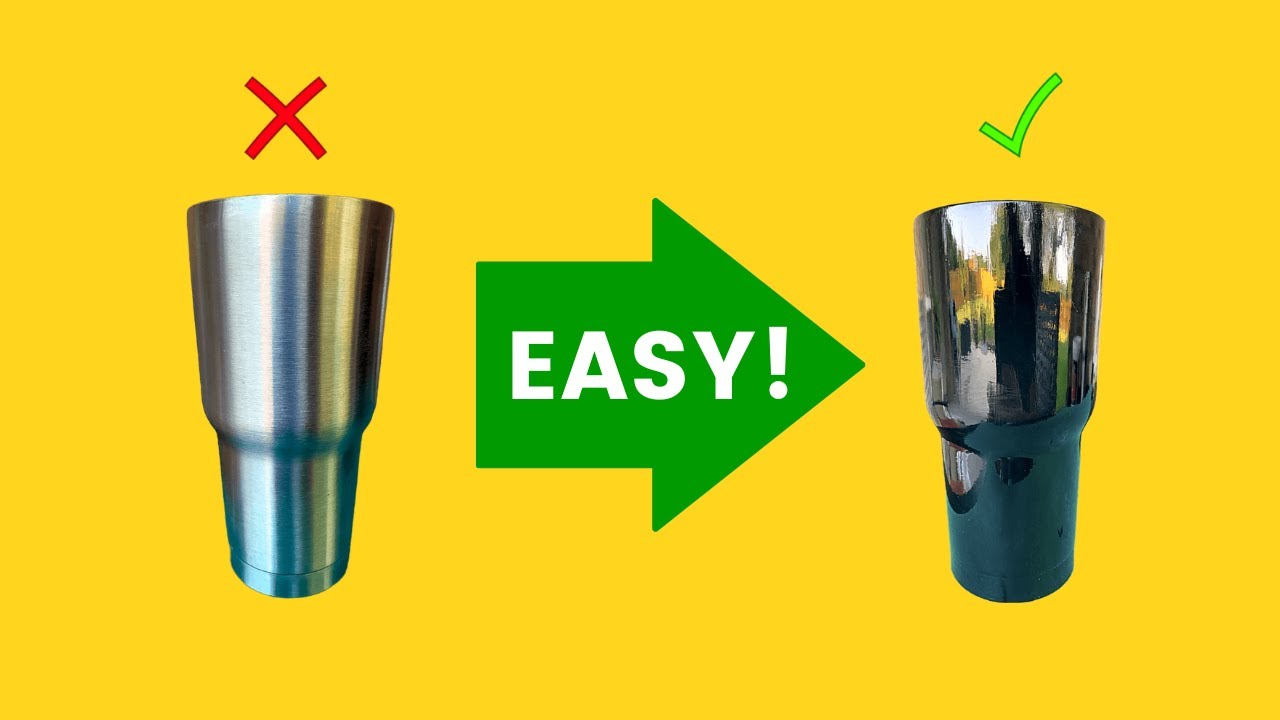 CrystaLac Black Gloss, CrystaLac Tumbler Tutorial - Epoxy Free
