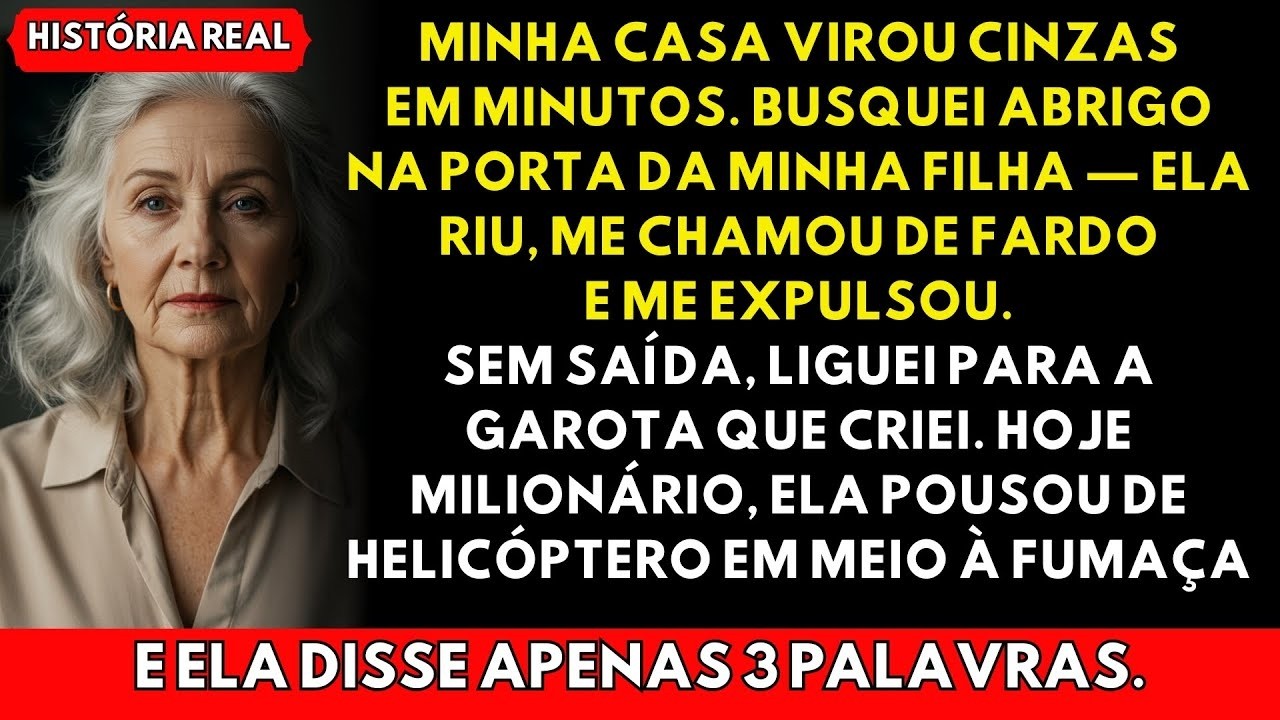 Minha Filha bateu a porta na minha cara após o incêndio, e quem me salvou chegou de helicóptero