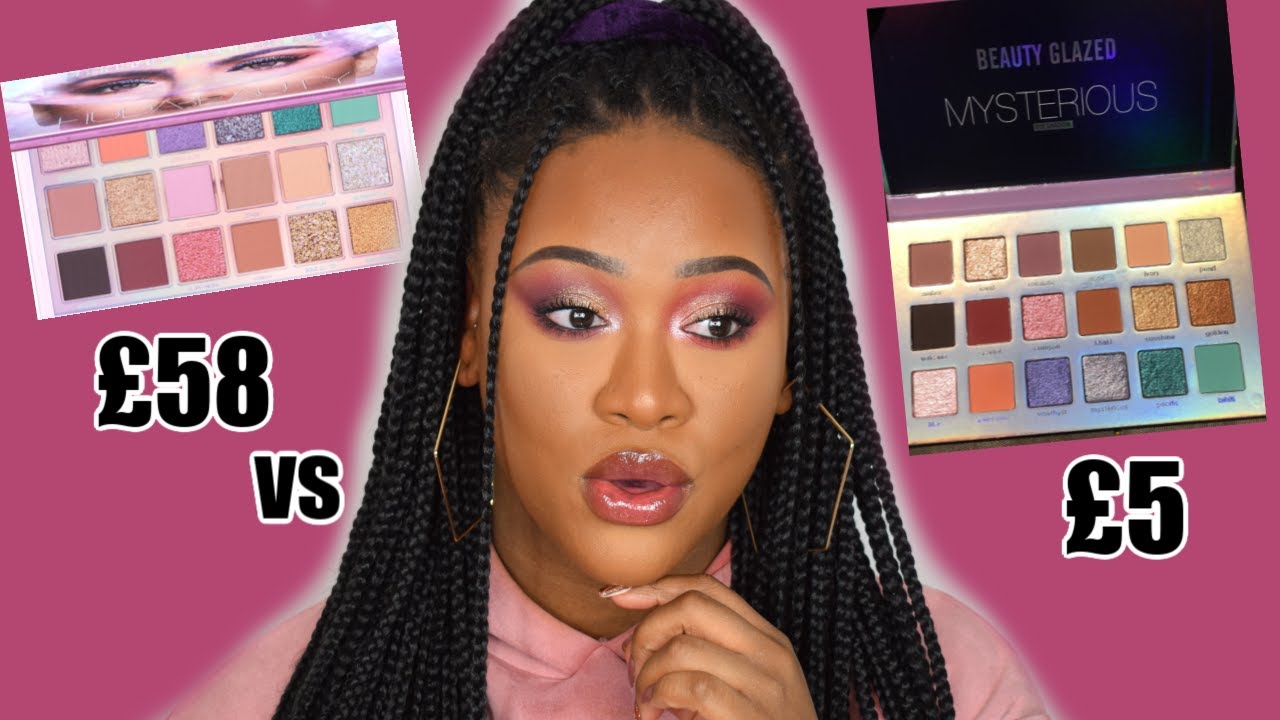HUDA BEAUTY MERCURY RETROGRADE VS BEAUTY GLAZED MYSTERIOUS PALETTE