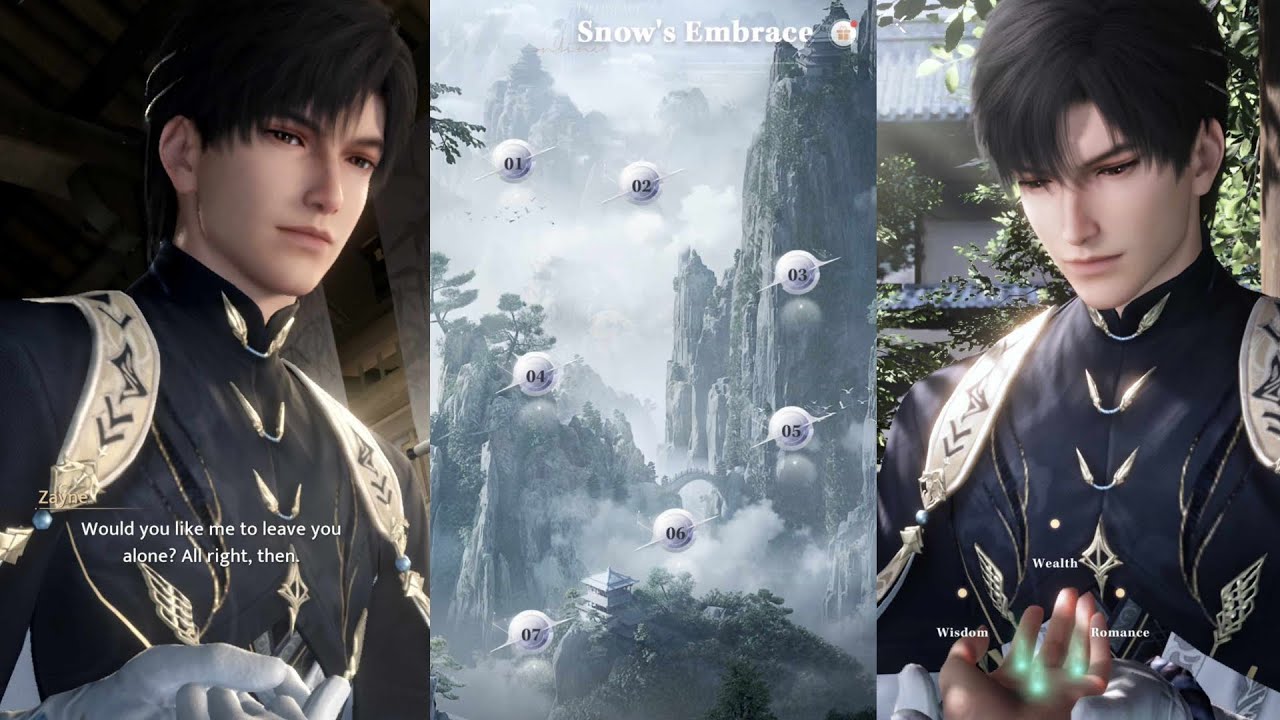 Zayne Full Myth + All Options! Snow's Embrace | Trace of Divinity [Love and Deepspace]
