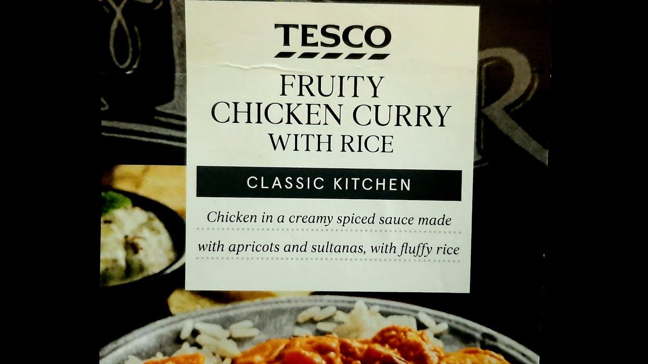 Tesco Fruity Chicken Curry With Rice Review