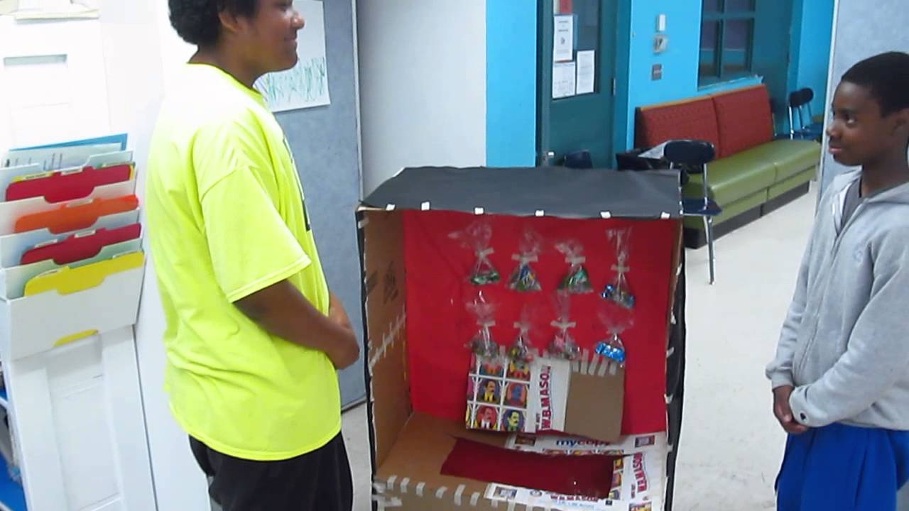 Creation Crew Summer 2014: Cardboard Vending Machines
