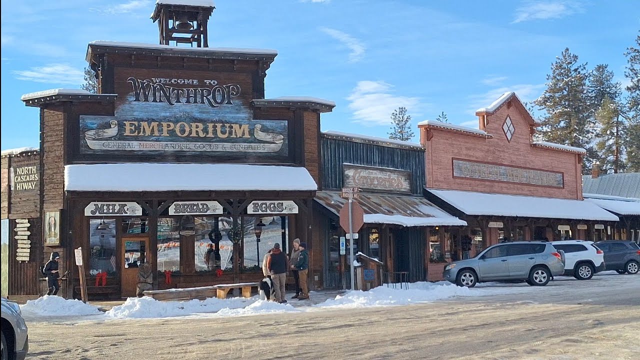 LO QUE VES AL MANEJAR A WINTHROP WASHINGTON EN INVIERNO #paisajesimpresionantes #paisajesextremos