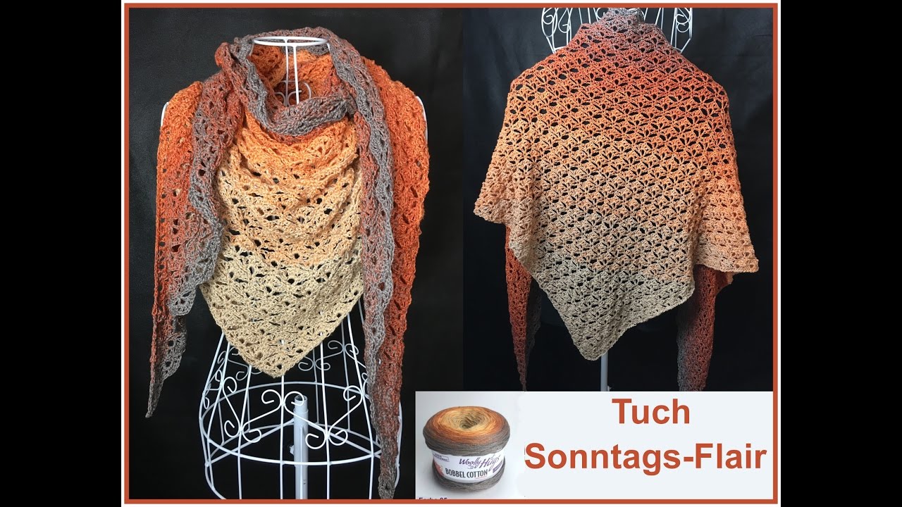 Tuch Sonntags-Flair - Häkeln aus 1 Woolly Hugs BOBBEL - Veronika Hug