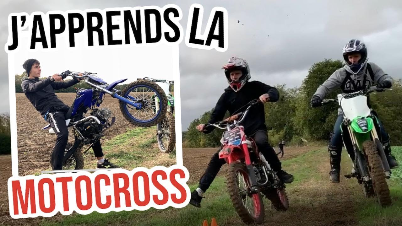 J'apprends &agrave; Piloter une MotoCross - D&eacute;couverte - Apprentissage D&eacute;butant - Premier tour de roues