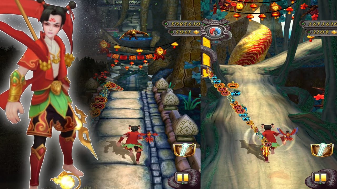 Pro Level Lost Jungle Lantern Festival Run 🏮🌿 | Nezha Runner | Temple Run 2 USA