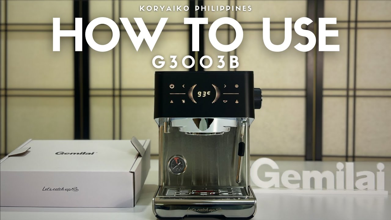 How to use the Gemilai G3003B | Home Espresso Machine