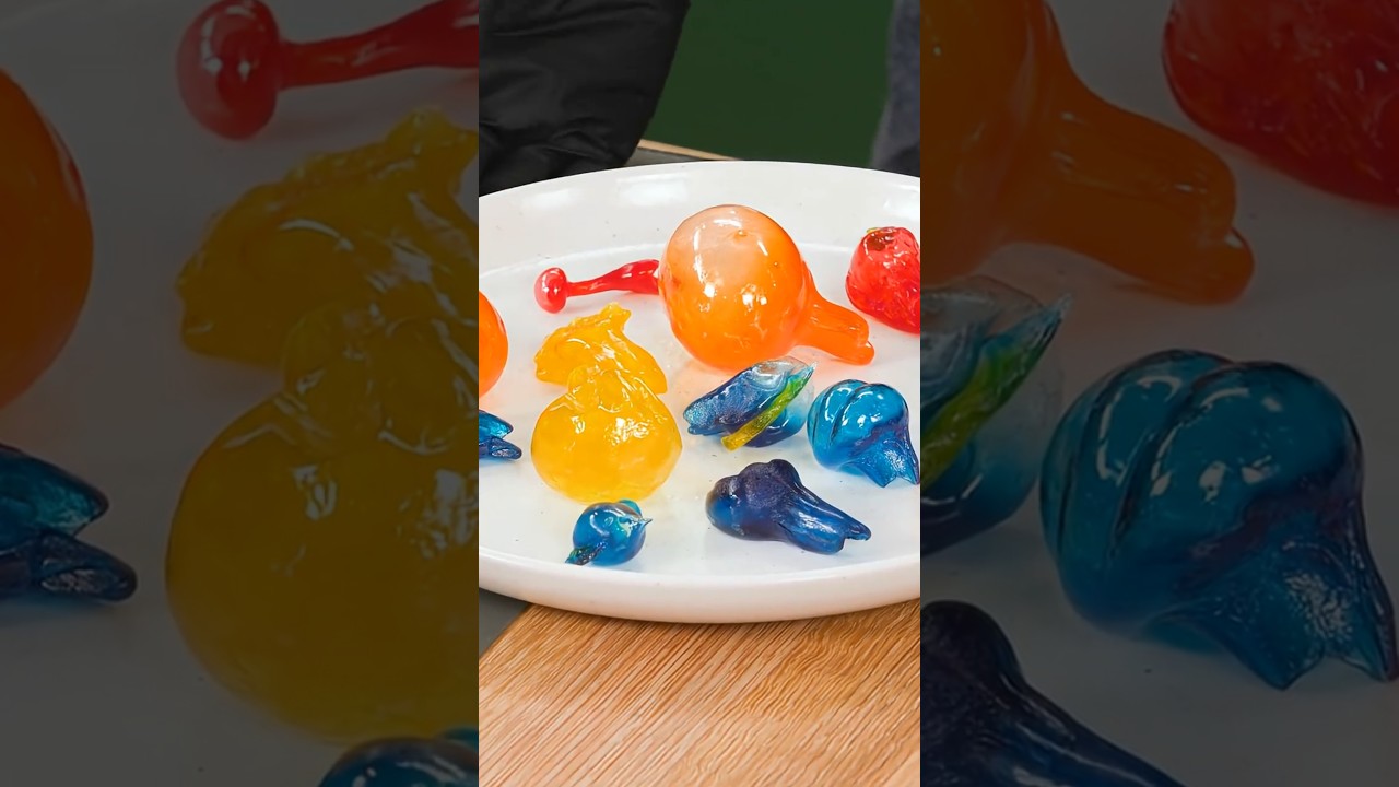 I Tried EDIBLE Blowing Glass! Did It Work? #fypシ #food #art Blowing Glass DIY