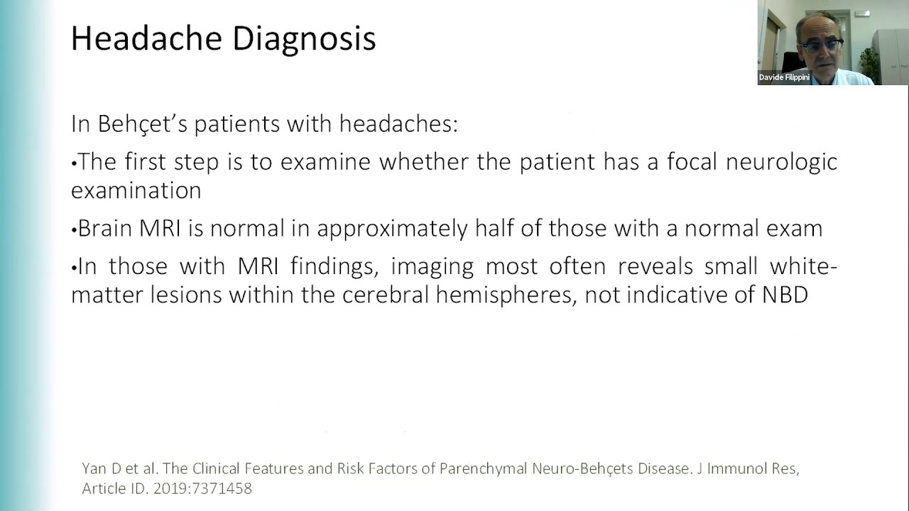 Vivere il Behçet: cefalea e qualità di vita