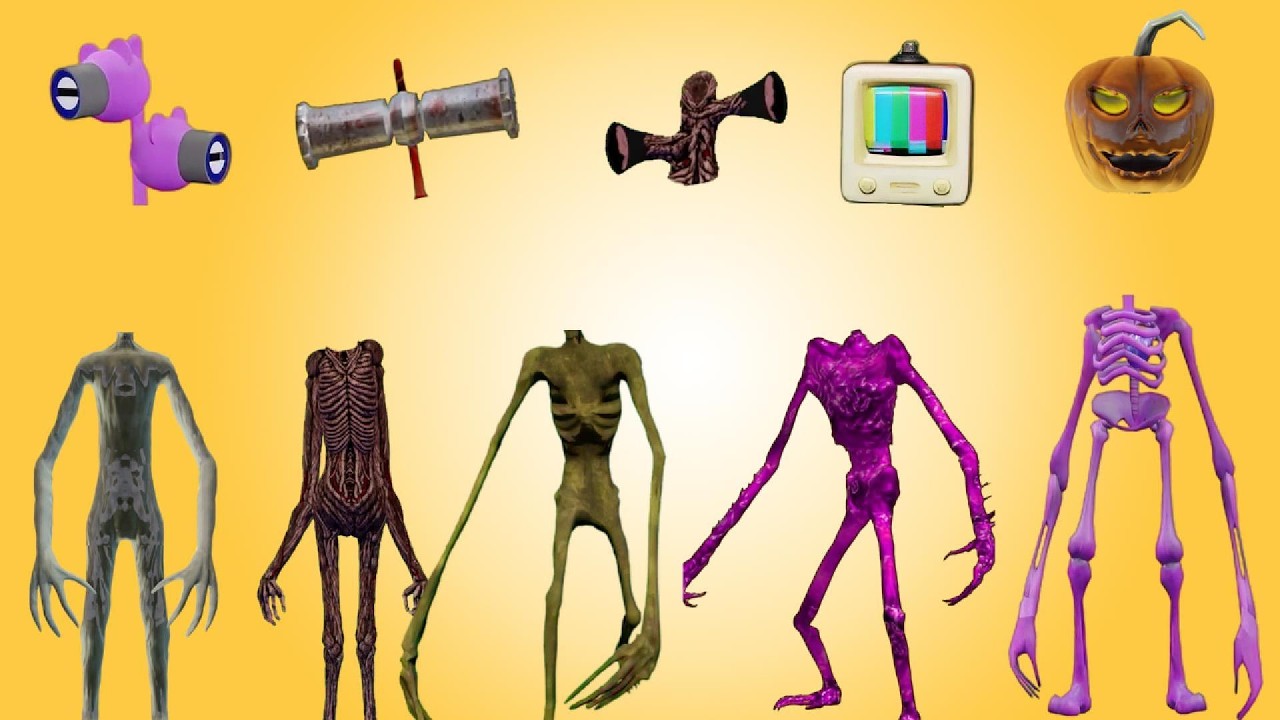 WRONG HEADS, TV, SIREN HEAD INDIAN, SIREN HEAD MEAT GRINDER, PUMP KIN, PIGGT ROBLOX