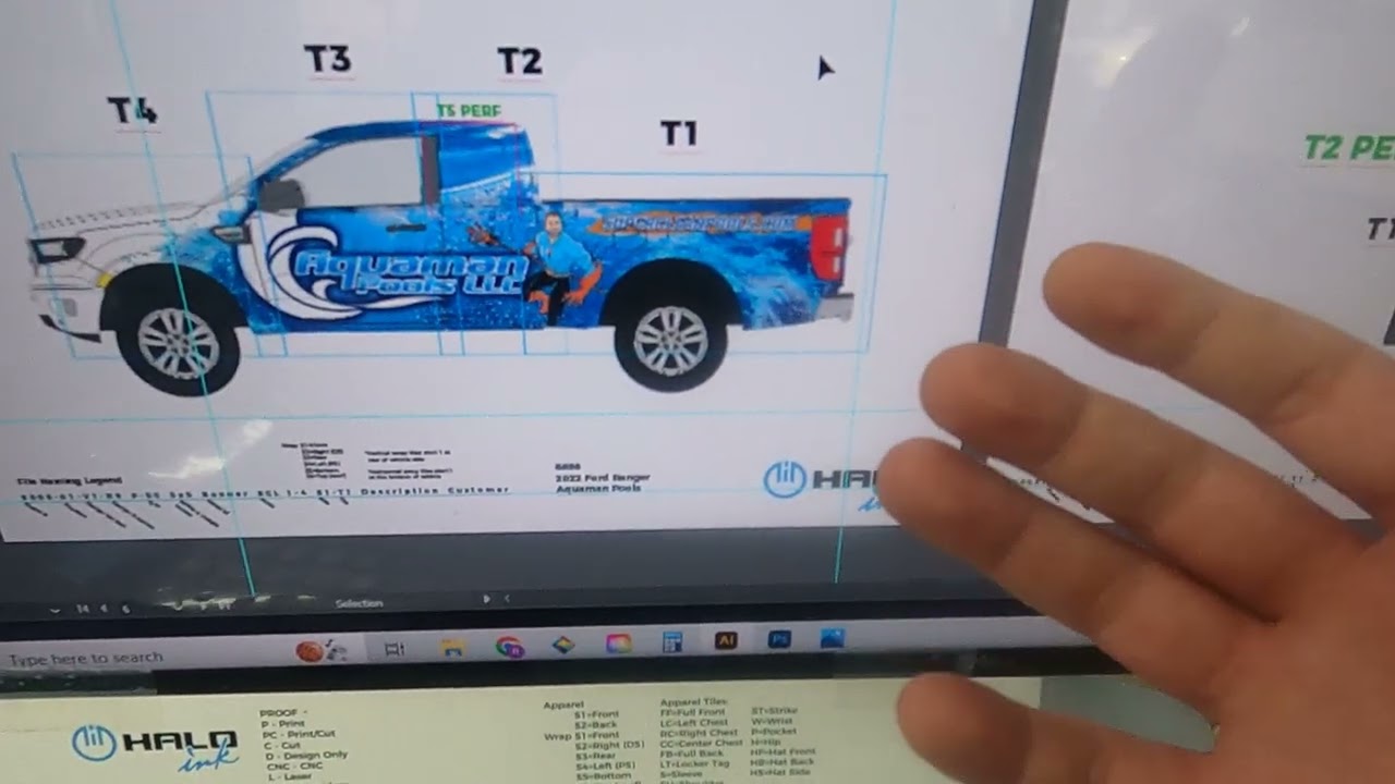 Lean Improvements to Vehicle Wrap Install Template at Halo Ink!