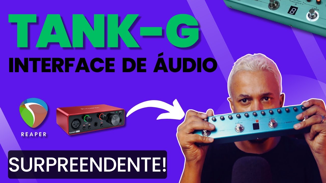 TANK-G - Usando como INTERFACE de Audio! (Sem Latência)!#mvave #tankg