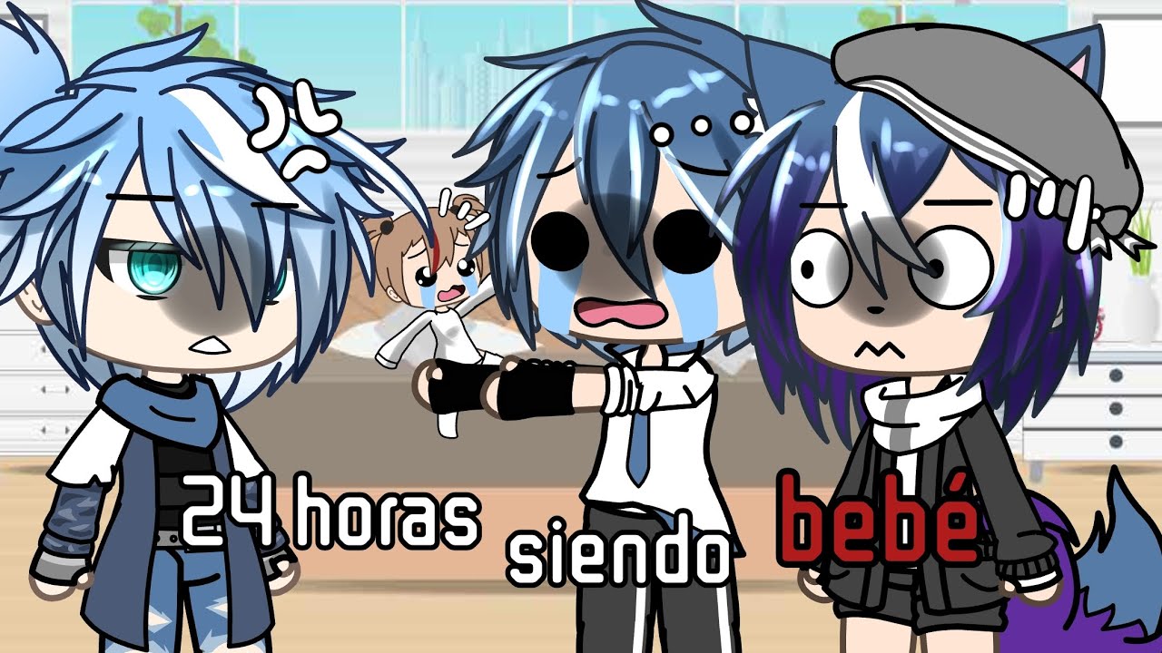 24 horas siendo bebe ||gacha Life|| 