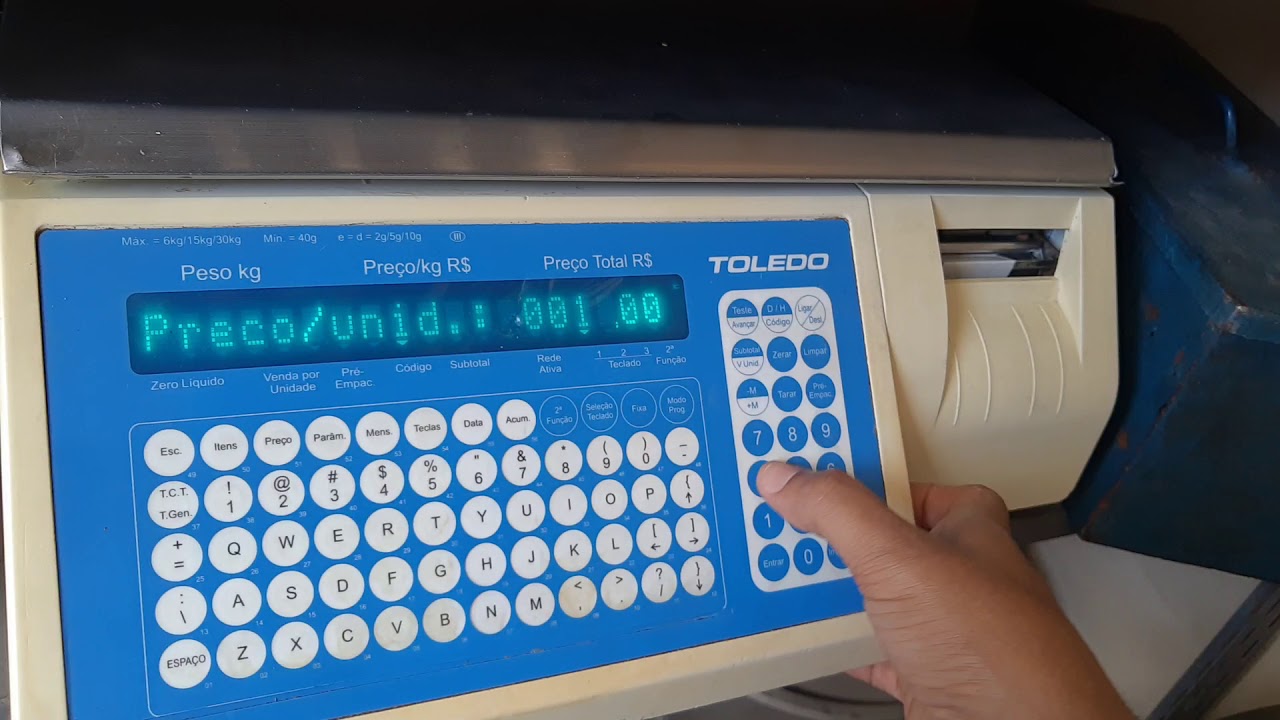 Alterar preço balança Toledo Prix 4, versão 1.02, 1.03 e 1.04.