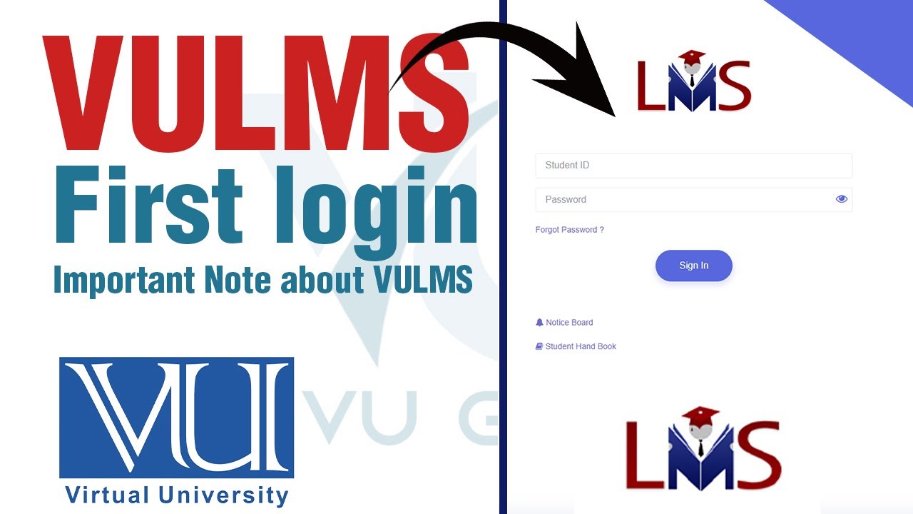 First-Time VULMS Login | Virtual University LMS Guide | Must Check Before Classes | VU Gate