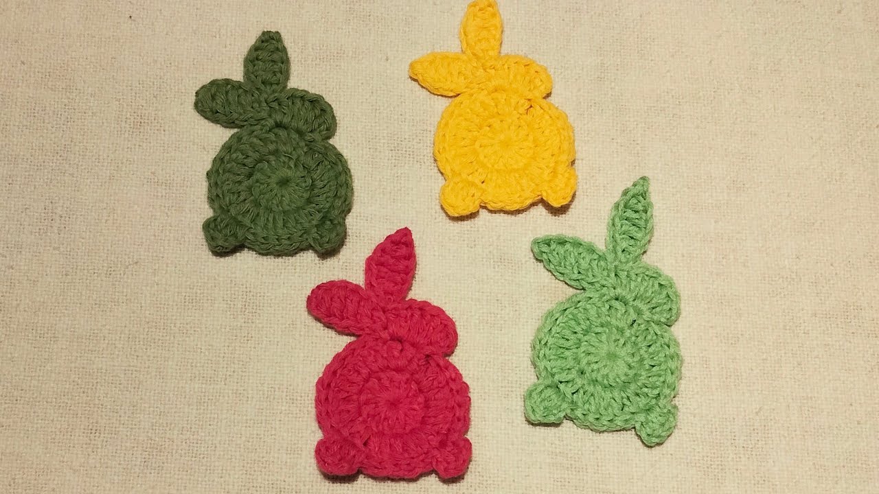 Coniglietto all'uncinetto... applicazione -decorazione