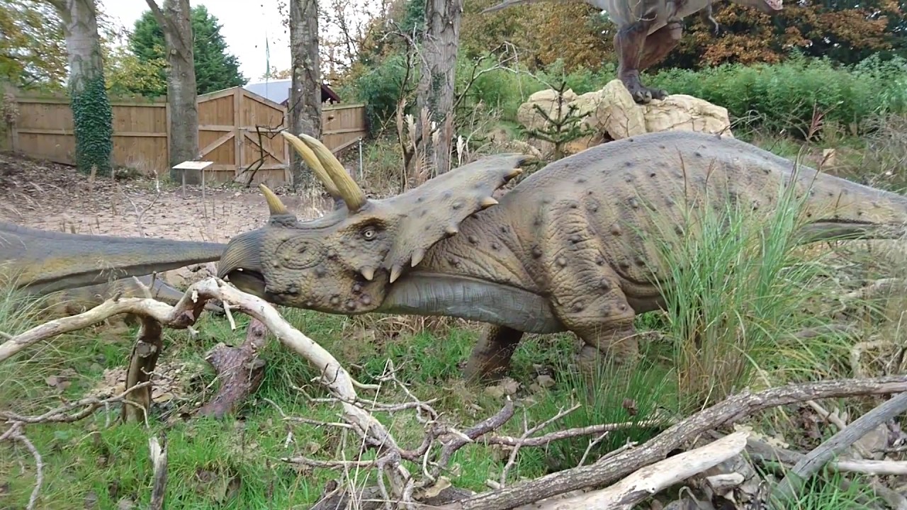 Land Of The Living Dinosaurs Walk-Through At West Midlands Safari Park, 29 October 2016