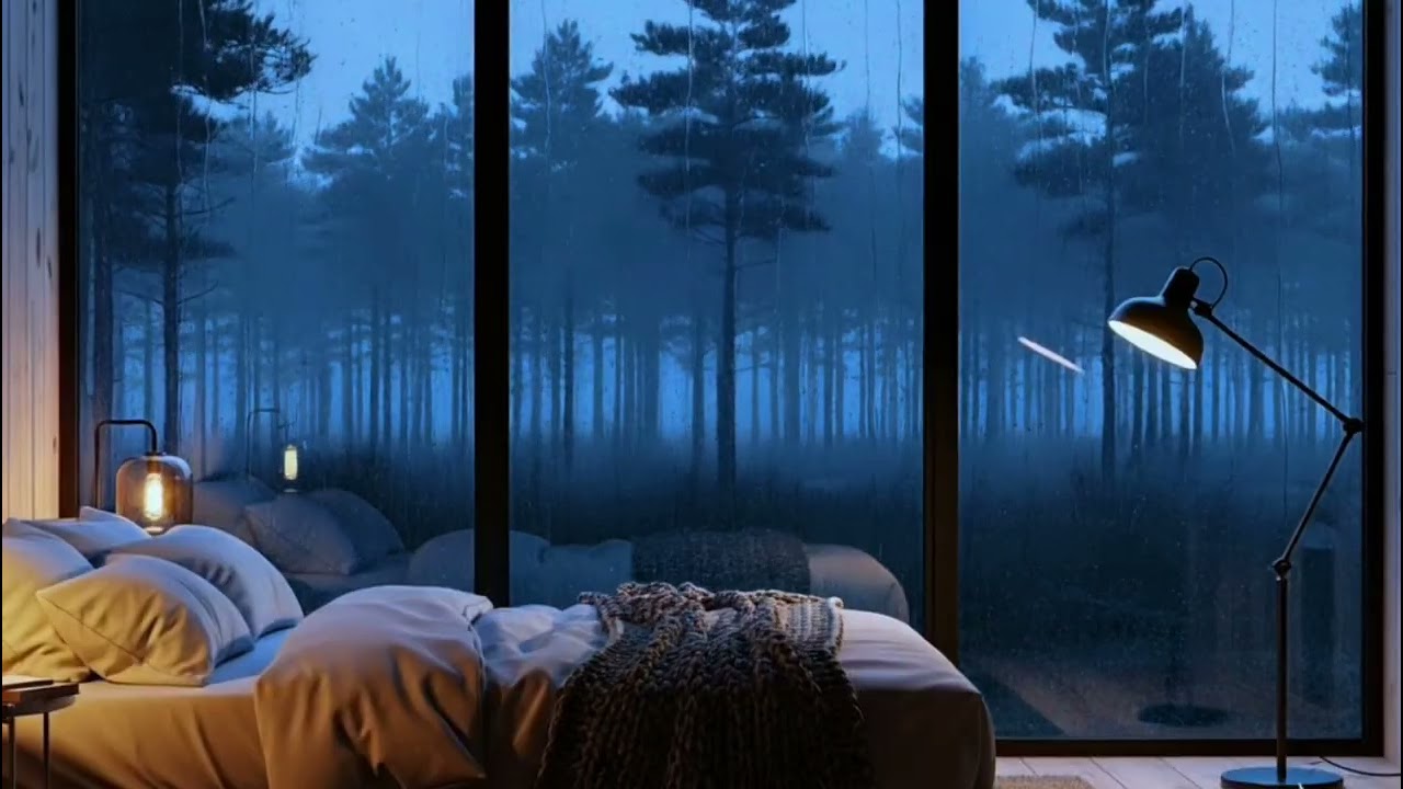 🌲 Soothing Rain in a Forest Cabin | Leave It On & Sleep Better