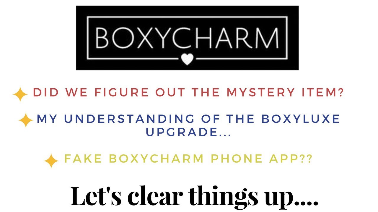 July 2018 Mysterious Boxycharm Spoiler & BoxyLuxe talk