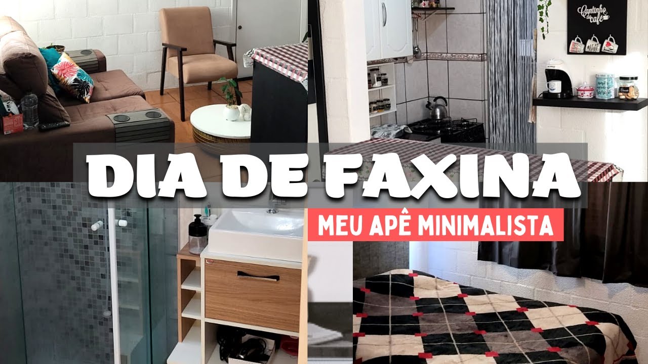 DIA DE FAXINA NO MEU APARTAMENTO MINIMALISTA | MORANDO SOZINHO| ROTINA