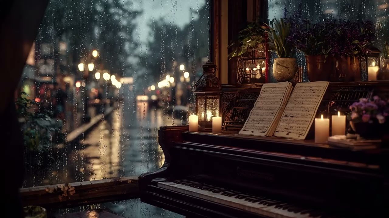 Warm Rainy Worship Piano & Guitar — Peaceful Instrumental Music for Prayer and Bible Study