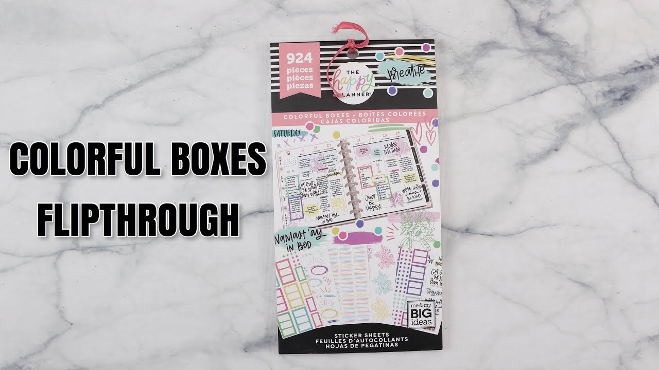 Colorful Boxes 3 STICKER BOOK FLIPTHROUGH | At Home With Quita