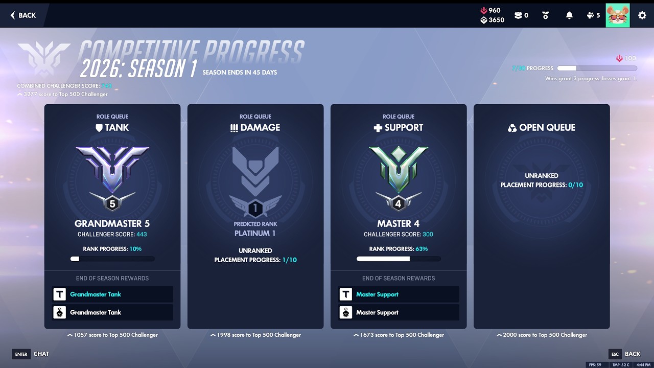 support comp then tank maybe