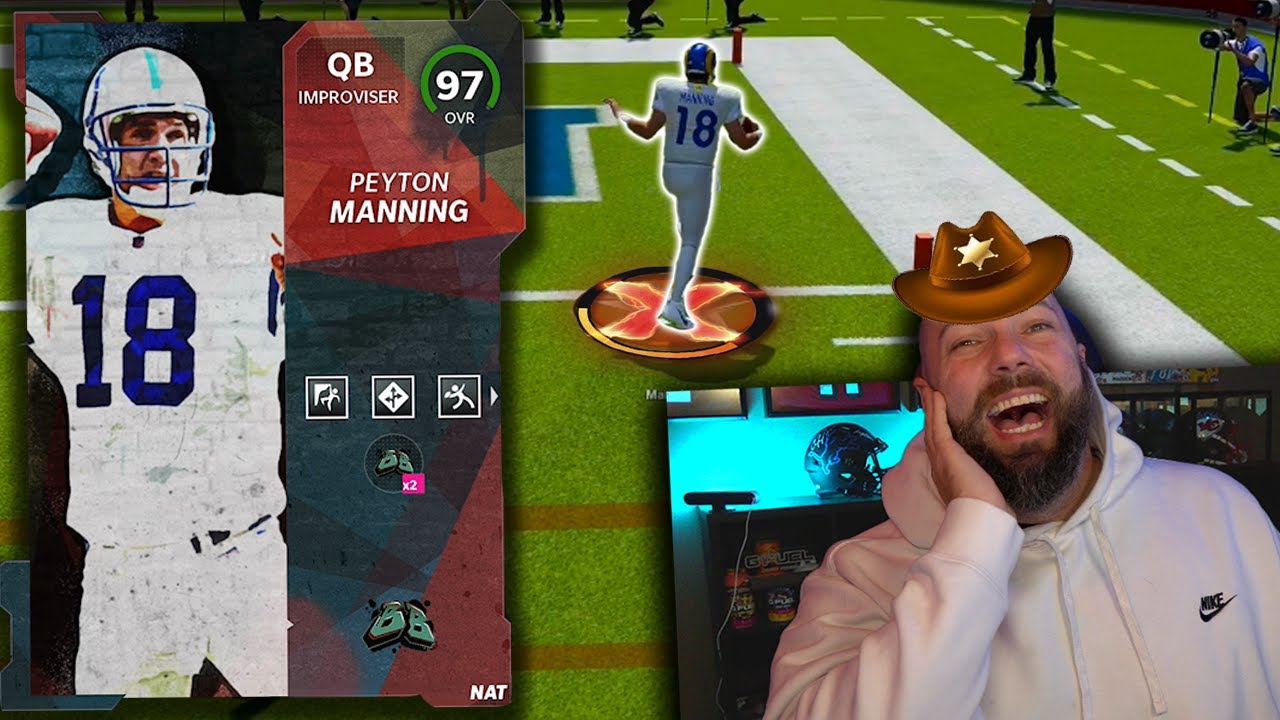PEYTON MANNING...BUT HE'S REALLY FAST